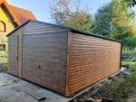 Garaż blaszany drewnopodobny 4,5m x 6m ID 1 - obrazek 2