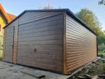 Garaż blaszany drewnopodobny 4,5m x 6m ID 1