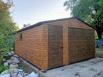 Garaż blaszany drewnopodobny 4,5m x 6m ID 1 - obrazek 5