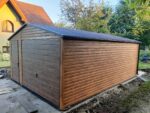 Garaż blaszany drewnopodobny 4,5m x 6m ID 1 - obrazek 3