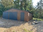 Garaż blaszany drewnopodobny 8,5m x 5,5m ID 5 - obrazek 5