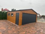 Garaż blaszany z bramą segmentową 6m x 5,8m ID 2