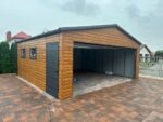 Garaż blaszany z bramą segmentową 6m x 5,8m ID 2 - obrazek 5