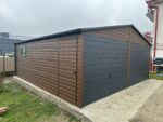 Garaż blaszany drewnopodobny 6m x 6m ID 3 - obrazek 4