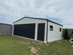 Garaż blaszany z bramą segmentową 8m x 6m ID 13 - obrazek 2