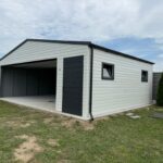 Garaż blaszany z bramą segmentową 8m x 6m ID 13