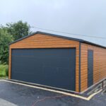 Garaż blaszany z bramą segmentową 5m x 6m ID 11