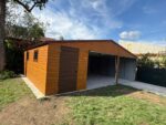 Garaż blaszany drewnopodobny 8m x 6m ID 6 - obrazek 5