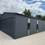 Garaż blaszany z bramą segmentową 6m x 9m ID 15