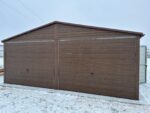 Garaż blaszany drewnopodobny 6 m x 6 m ID 76 - obrazek 5