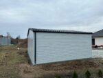 Garaż blaszany z bramą segmentową 6 m x 5,5 m ID 110 - obrazek 7