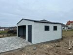 Garaż blaszany z bramą segmentową 6 m x 5,5 m ID 110 - obrazek 6