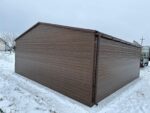 Garaż blaszany drewnopodobny 6 m x 6 m ID 76 - obrazek 7