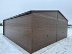 Garaż blaszany drewnopodobny 6 m x 6 m ID 76 - obrazek 4