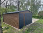 Garaż blaszany drewnopodobny 4m x 6m ID 62