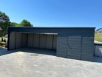 Domek blaszany z bramą segmentową 8m x 3,5m ID 36 - obrazek 6