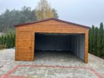 Garaż blaszany z bramą segmentową 5 m x 6 m ID 102 - obrazek 6