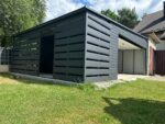 Garaż blaszany z bramą segmentową 6 m + 1,5m x 5,5 m ID 109 - obrazek 8