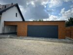 Garaż blaszany z bramą segmentową 8 m x 7 m + Wiata 3m ID 142 - obrazek 2
