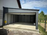 Garaż blaszany z bramą segmentową 5 m x 6 m ID 104 - obrazek 3