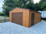 Garaż blaszany z bramą segmentową 5 m x 6 m ID 101