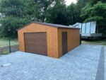 Garaż blaszany z bramą segmentową 5 m x 6 m ID 101 - obrazek 3