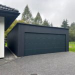 Garaż blaszany z bramą segmentową 6 m x 9 m ID 130