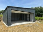 Garaż blaszany z bramą segmentową 5,8 m x 6 m ID 100 - obrazek 4