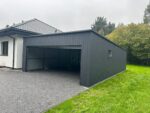 Garaż blaszany z bramą segmentową 6 m x 9 m ID 130 - obrazek 2