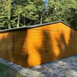 Garaż blaszany drewnopodobny 6 m x 5,8 m ID 73