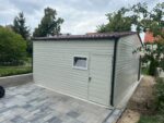 Garaż blaszany z bramą segmentową 5 m x 7 m ID 105 - obrazek 7