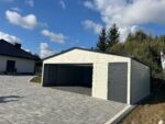 Garaż blaszany z bramą segmentową 7 m x 6 m ID 135 - obrazek 4