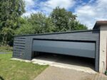 Garaż blaszany z bramą segmentową 6 m + 1,5m x 5,5 m ID 109 - obrazek 5