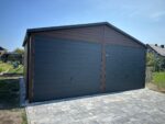 Garaż blaszany drewnopodobny 6 m x 5,8 m ID 77 - obrazek 4