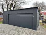 Garaż blaszany z bramą segmentową 7,5 m x 6 m ID 131 - obrazek 6