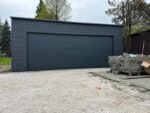 Garaż blaszany z bramą segmentową 6,5 m x 6 m ID 107 - obrazek 2