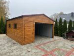 Garaż blaszany z bramą segmentową 5 m x 6 m ID 102 - obrazek 4