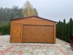 Garaż blaszany z bramą segmentową 5 m x 6 m ID 102 - obrazek 3