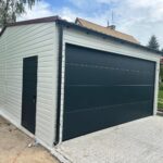 Garaż blaszany z bramą segmentową 5 m x 7 m ID 105