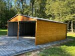 Garaż blaszany drewnopodobny 6 m x 5,8 m ID 73 - obrazek 2