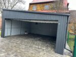 Garaż blaszany z bramą segmentową 6 m x 5,5 m ID 113 - obrazek 7