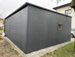 Garaż blaszany z bramą segmentową 7,5 m x 6 m ID 131 - obrazek 5