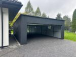 Garaż blaszany z bramą segmentową 6 m x 9 m ID 130 - obrazek 7