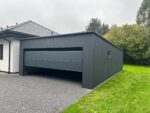 Garaż blaszany z bramą segmentową 6 m x 9 m ID 130 - obrazek 8