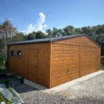 Garaż blaszany drewnopodobny 7 m x 5 m ID 79