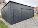 Garaż blaszany z bramą segmentową 7,5 m x 6 m ID 131