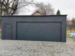 Garaż blaszany z bramą segmentową 7,5 m x 6 m ID 131 - obrazek 2