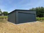 Garaż blaszany z bramą segmentową 5,8 m x 6 m ID 100 - obrazek 2