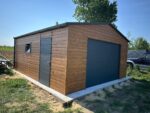 Garaż blaszany z bramą segmentową 5 m x 6 m ID 103