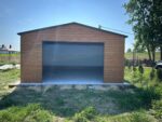 Garaż blaszany z bramą segmentową 5 m x 6 m ID 103 - obrazek 2